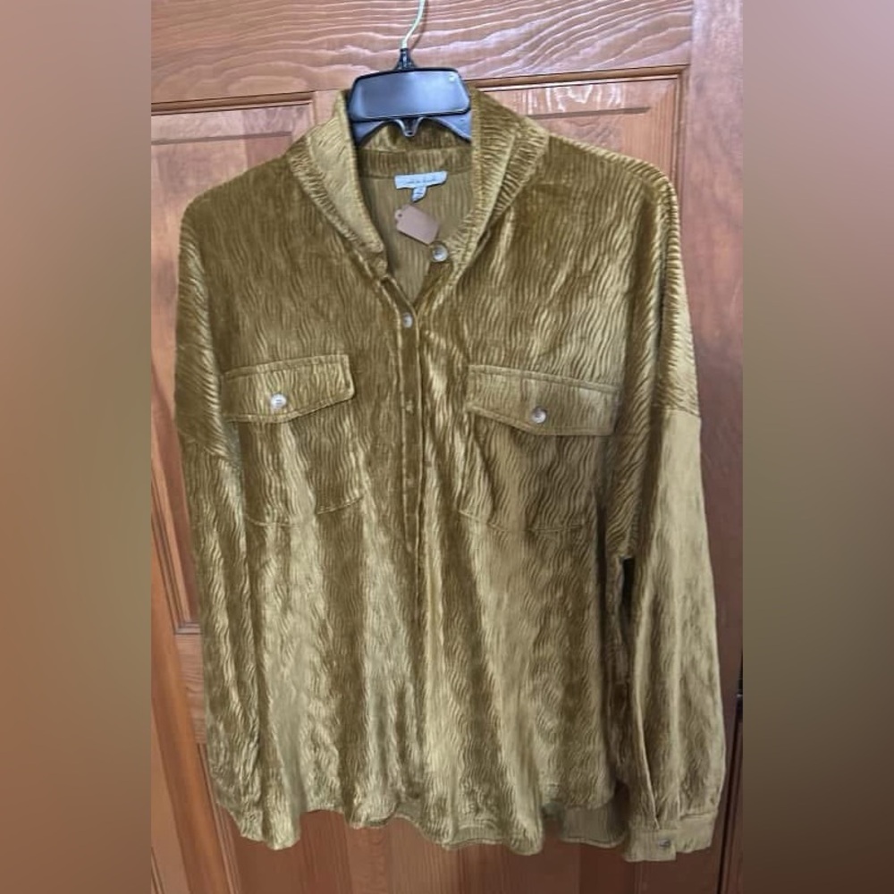 White Birch Mustard Utility Jacket